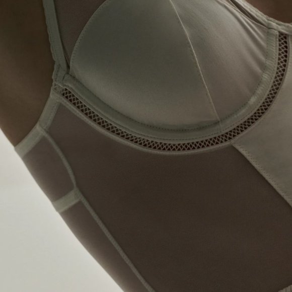 Zara Combination Tulle Bodysuit 32B - Picture 5 of 8